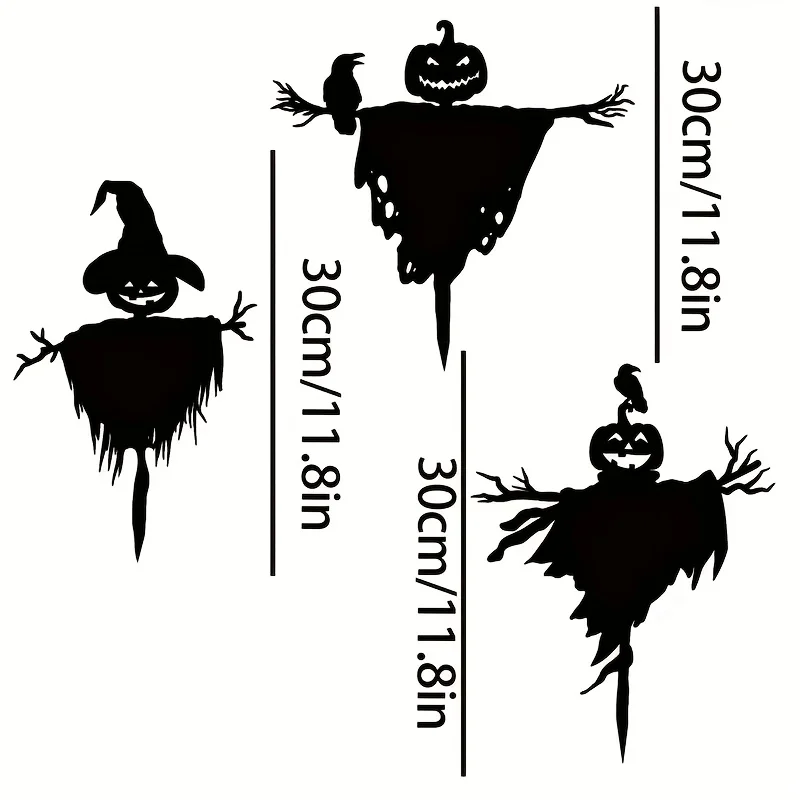 CIFBUY Metal Wall Art Wrought Iron Pumpkin Sculpture Heavy Duty Spooky Indoor Outdoor Garden Porch Home Decor Ornament