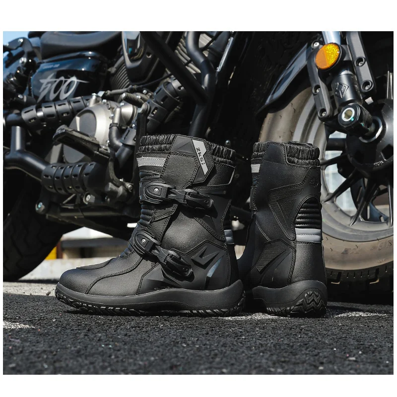 

Shoes Boots Guangdong Rubber Leather Unisex Yes Fabric Boots For Motorcycle Women's Boots Favourite
