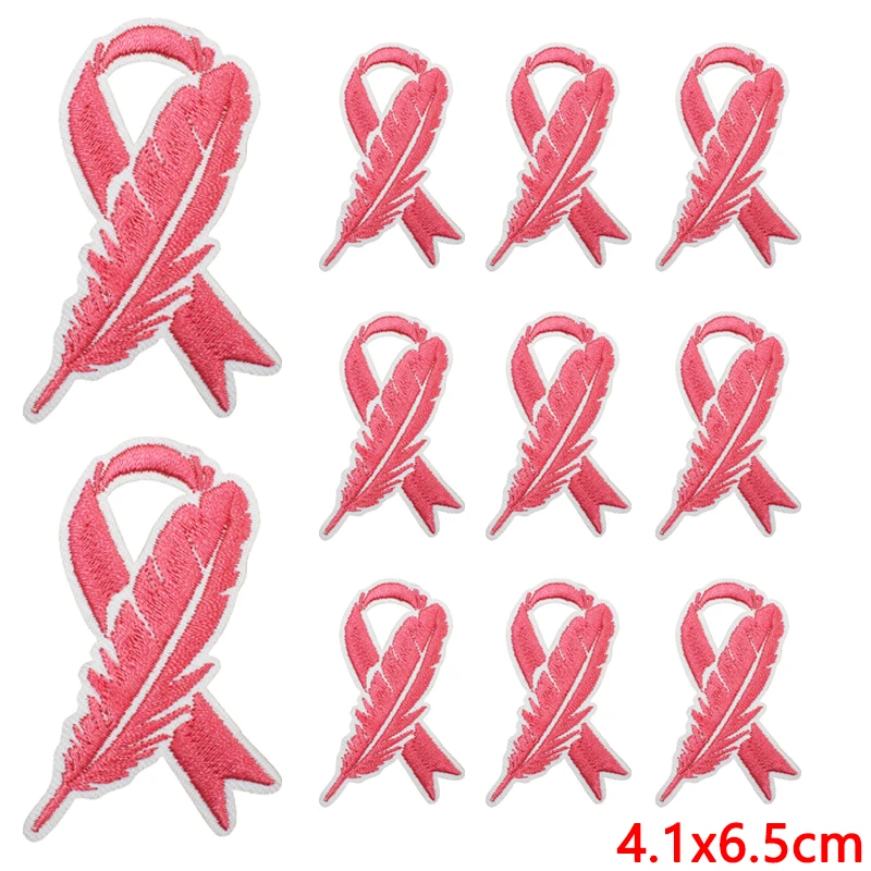 Parche termoadhesivo bordado rosa esperanza – Para planchar en ropa - imagen 4