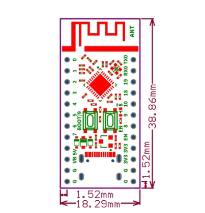 ESP32 ESP32C3 FH4 Core Board Small System Board Development Board Micropython