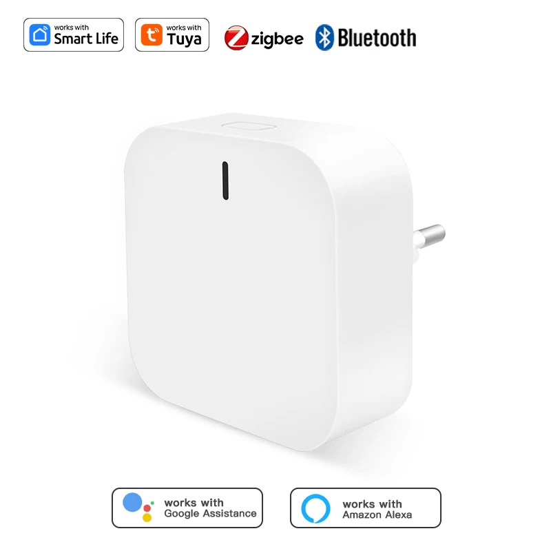 Wireless Plug-in Tuya 2.4G WI-FI Multi-mode Gateway Hub Zigbee Bluetooth Sub-devices Smart Automation Linkage Connecting Bridge