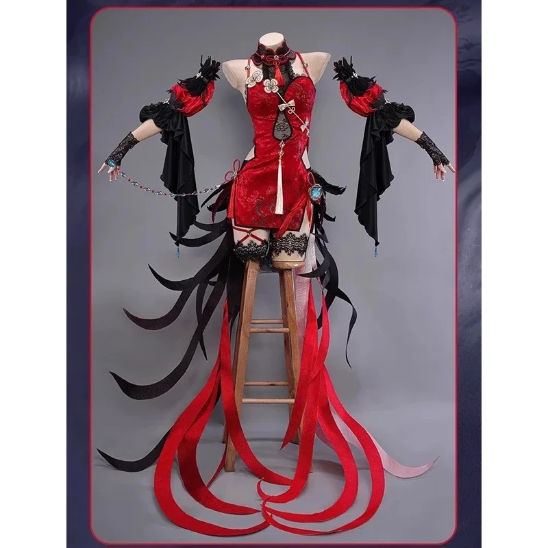 【Wetrose】متوفر في المخزون ملابس جديدة من Shenhe Frostflower Dew أزياء فانوس طقوس التأثيرية فستان Genshin Impact Doujin لعيد الهالوين وعيد الميلاد