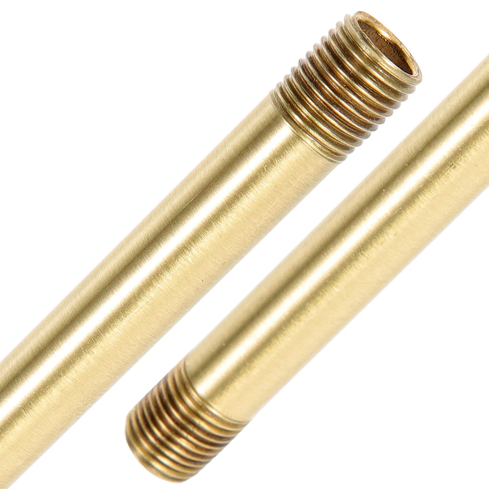 

1pcs M10 Pure Copper Tube Both Ends Threads Hollow Lamp Parts DIY Stem Wire Through Kits Table Lamp Repair LED