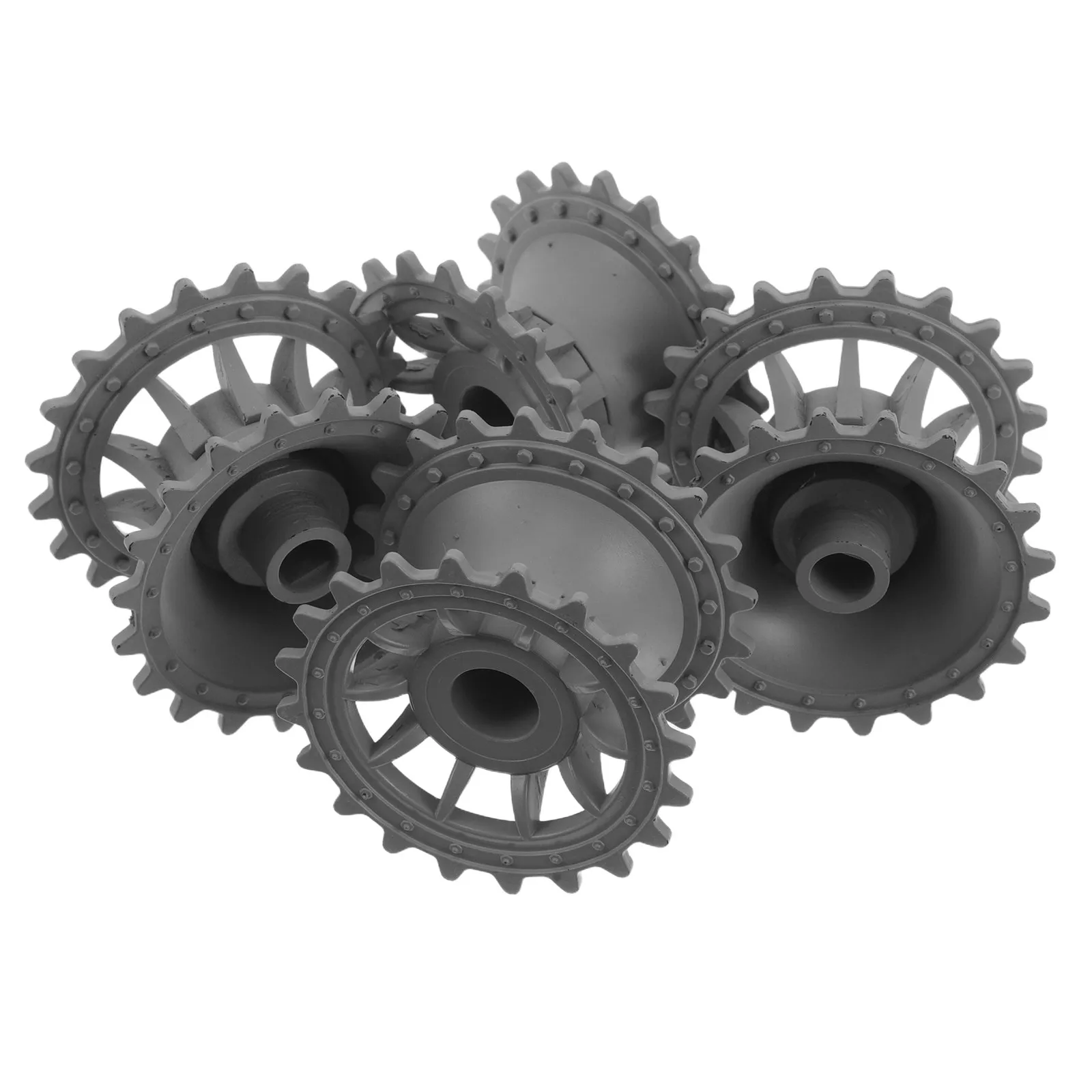 4Pcs Rc Tank Drive Wheel Plastic Sprocket 2.16inch Replacement Parts for Military Rc Chassis Upgrade Repair Kit