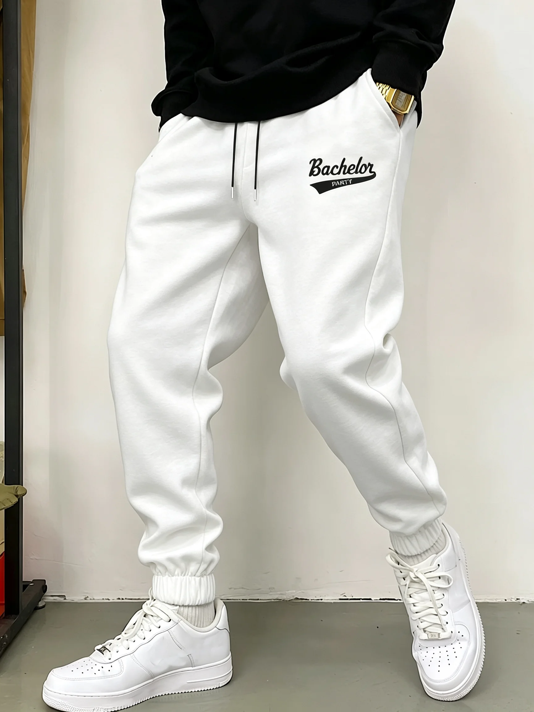 Herren-Freizeithosen, bequeme Herbst-Winter-Sporthosen, Winter-Freizeithosen für Outdoor-Aktivitäten, Streetwear-Hosen für Männer – Detail 5