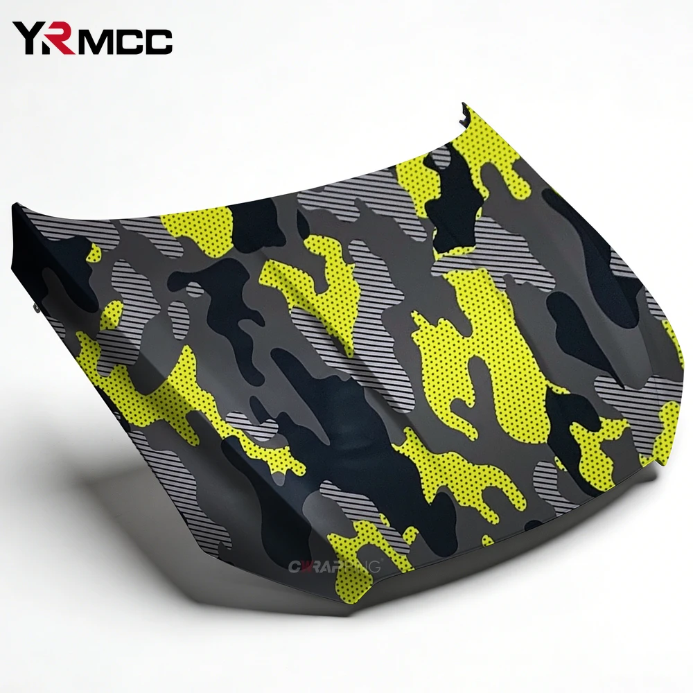

Motorcycle Adhesive Vinyl Wrap Car Tint Camouflage Film Auto Outdoor Accessories Off-Road Vehicle Decoration Yellow Jeep Sticker