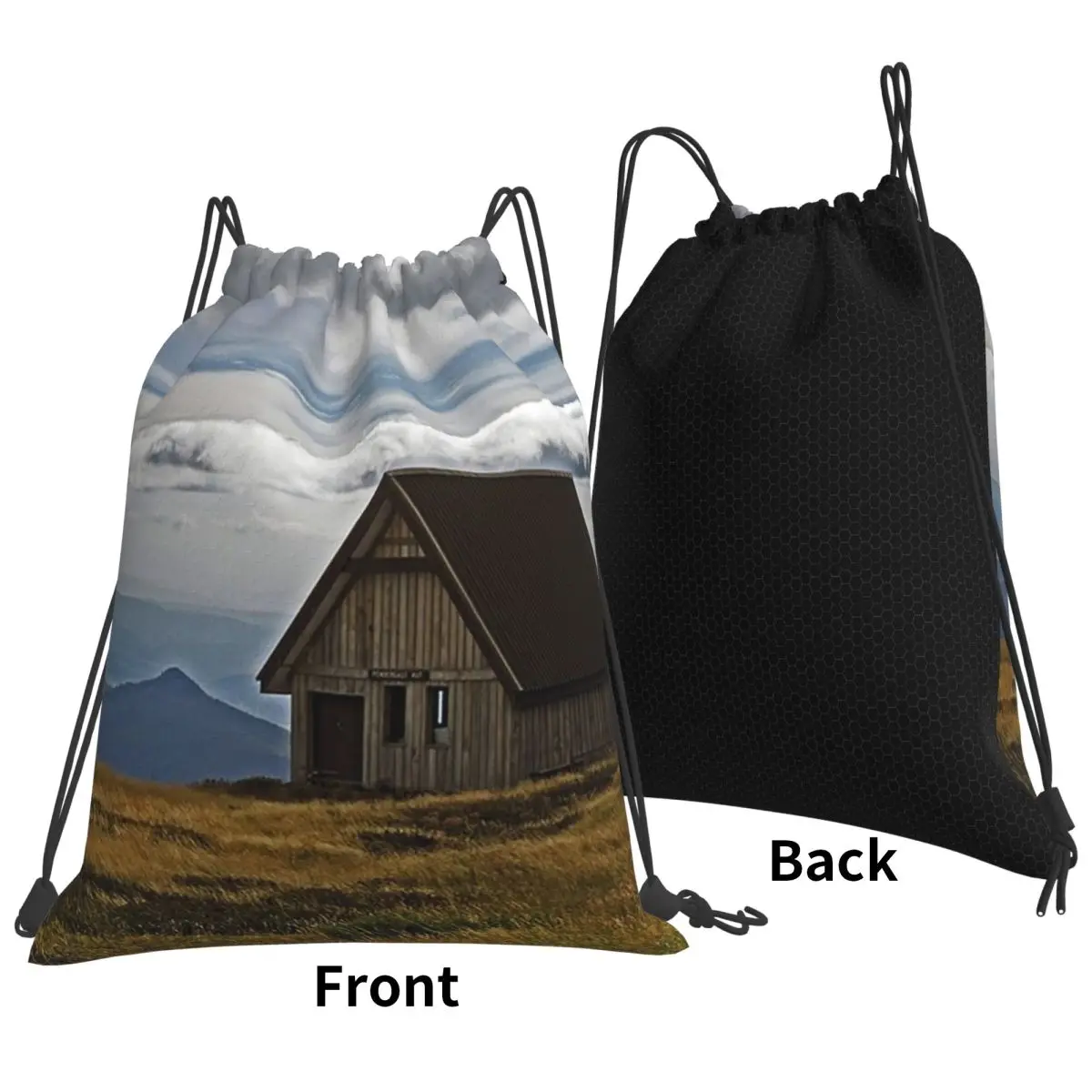 Mochilas de montaña Victorian High Country de Mt Buller, bolsas casuales con cordón y bolsillo para zapatos, bolsas para libros, para viajes y estudiantes
