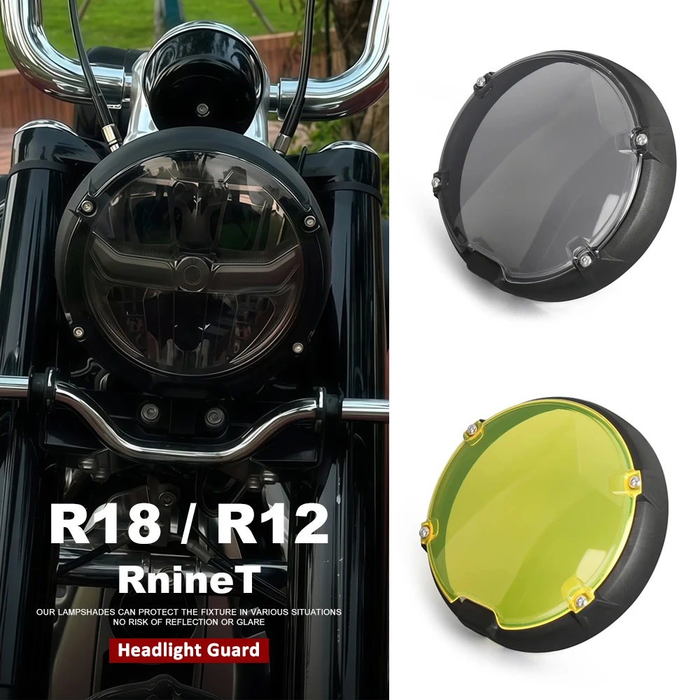

Motorcycle For BMW R12 nineT R18 Classic Headlight Protector Headlight Grill Light Lamp Cover RnineT R nineT Scrambler Pure 2025