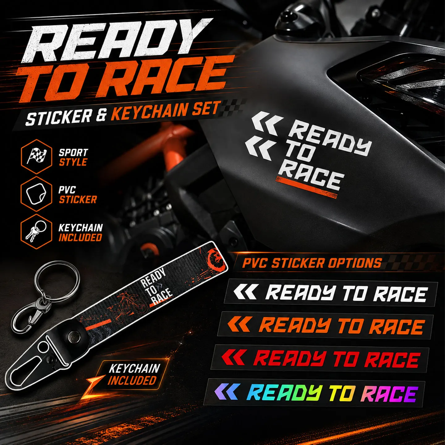 Motorcycle Accessories Embroidery Keychain Key Ring Key chain keyring For KTM 390 690 1290 Supper 200 Duke 125 RC390 RC200 RC125