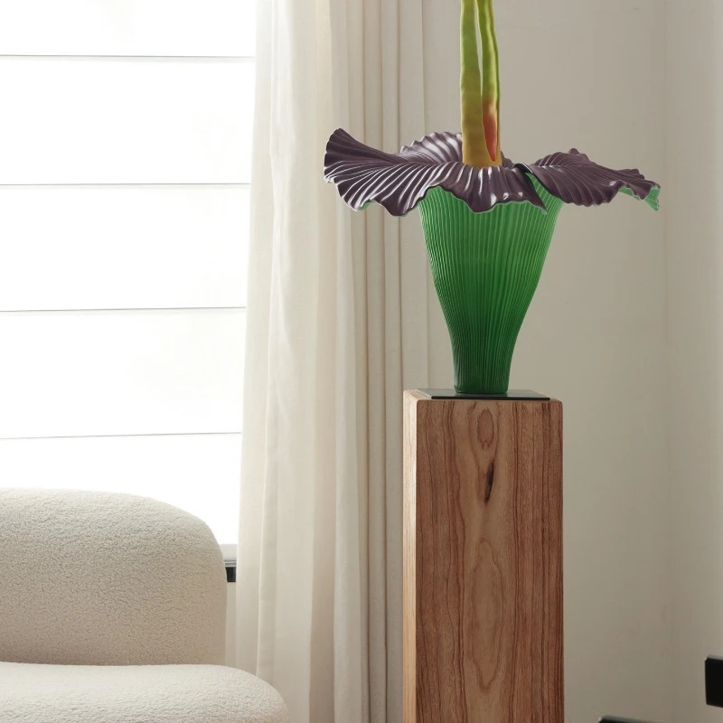 Morning glory art decoration living room sculpture ornament medieval ornament color pattern sculpture senior gift