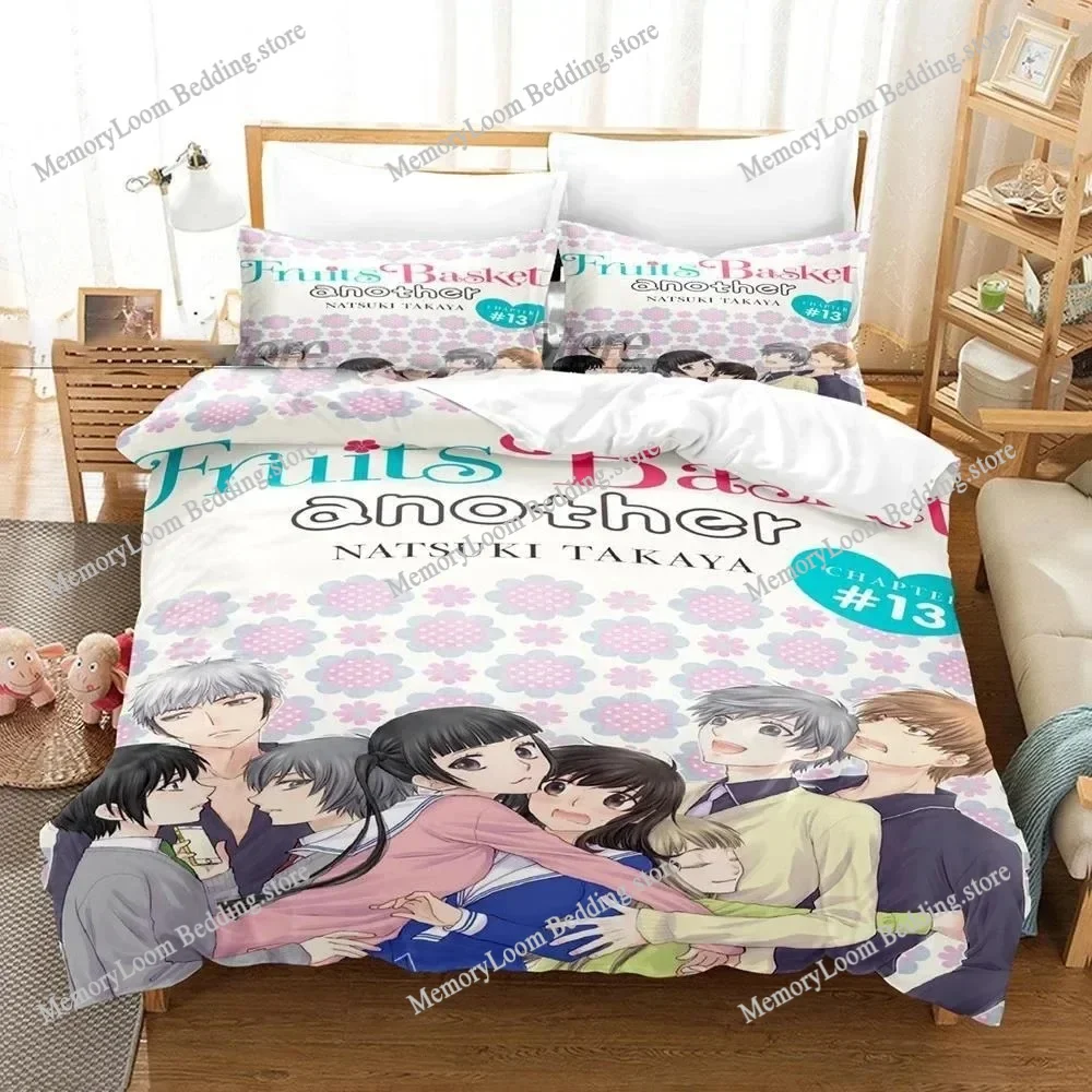 

Anime Fruits Basket Bedding Set Boys Girls Twin Queen Size Duvet Cover Pillowcase Bed Kids Adult Fashion Home Textileextile