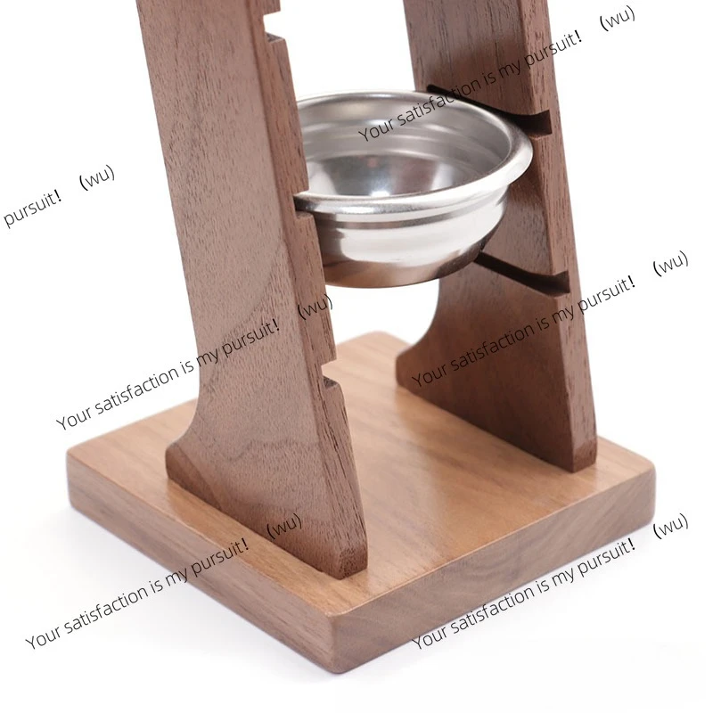 Black Walnut Solid Wood Espresso Powder Bowl Filter Storage Rack Portable Desktop Shelf For 51/53/58