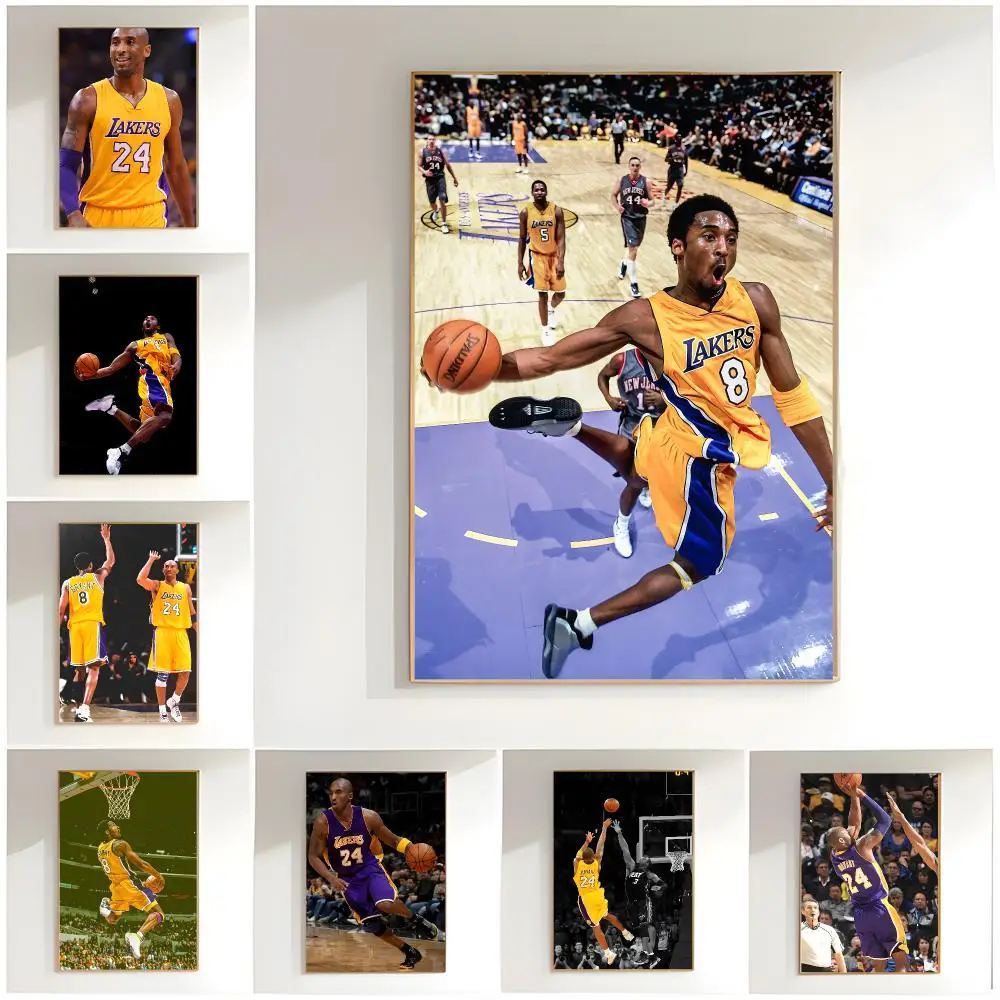 basketball legend Kobe Bryant Poster Classic Wall Art  Home Decor  Peel and Stick Unframed