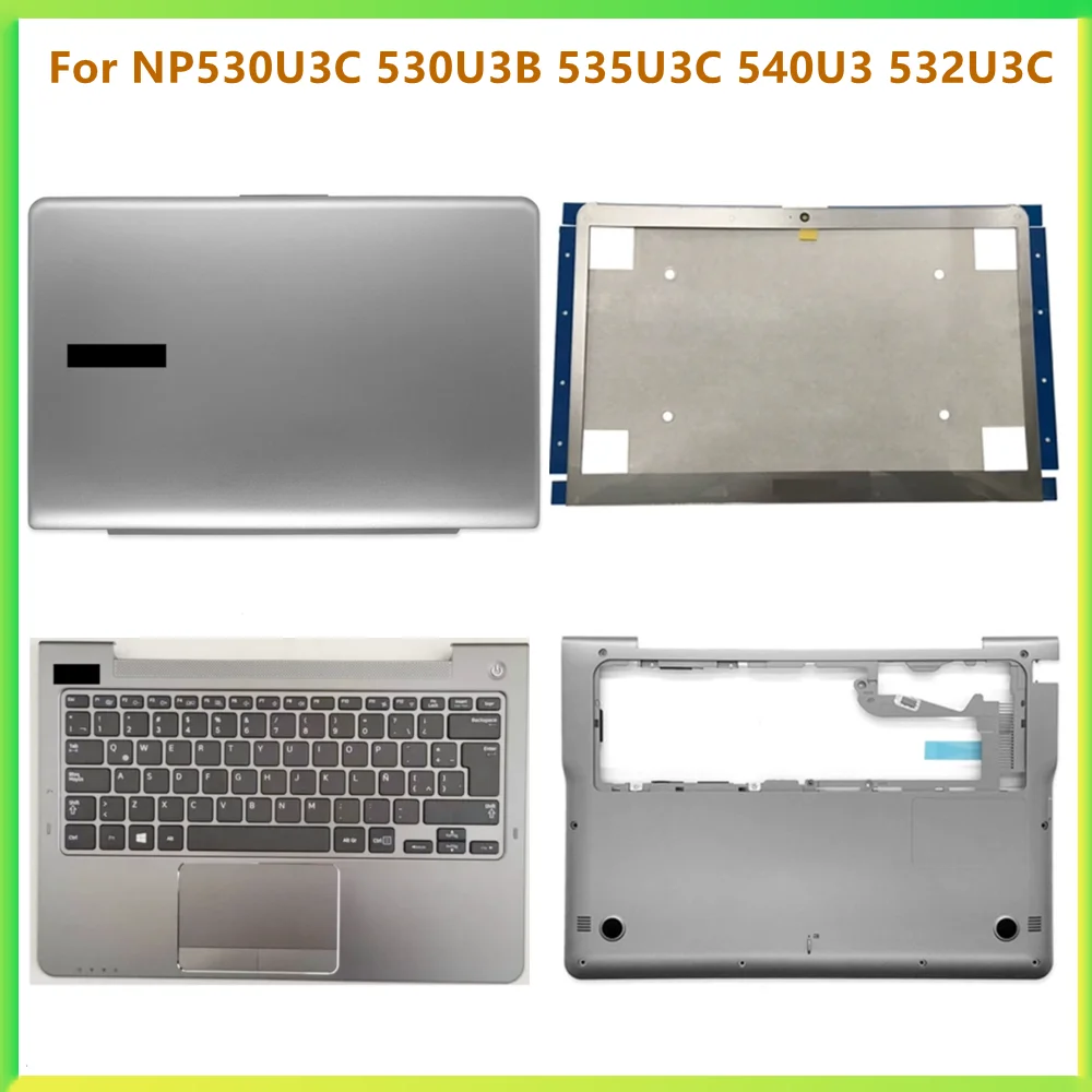 

New Laptop LCD Back Bezel Front Frame Palmrest Upper Bottom Cover Case For Samsung NP530U3C NP530U3B NP535U3C NP540U3 NP532U3C