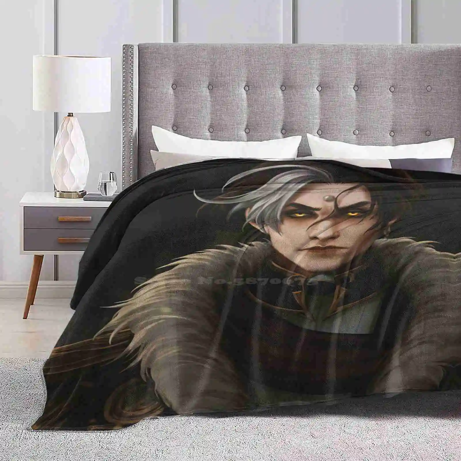 Emperor New Selling Custom Print Flannel Soft Blanket Ffxiv Shadowbringers Final Fantasy Xiv Emet Selch Solus Zos Galvus Ascian