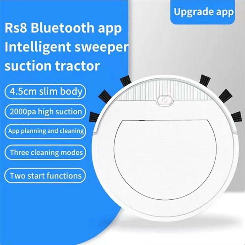 

B82B-Robot Vacuum Cleaner Smart Ultra Thin Automatic Sweeping Suction Towing 3 In 1 APP Remote Control