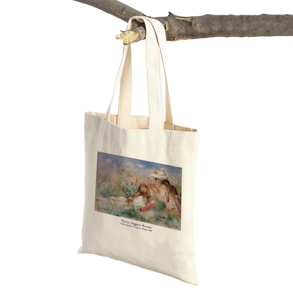 Matisse Paul Klee William Morris Women Shopping Bags Double Print Casual Canvas Shoulder Handbag Vintage Art Child Shopper Bag