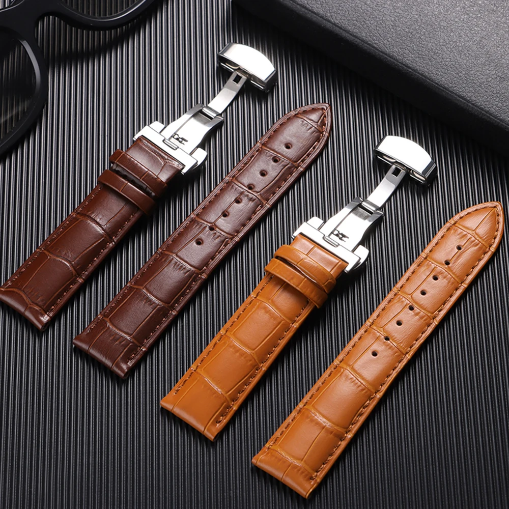 Uhrenarmband aus Rindsleder, 1 – Leather Watch Band Men Bewertung und Preis