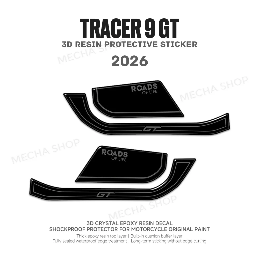For Tracer 9 GT 2025-2026 Handguard Protection 3D Stickers