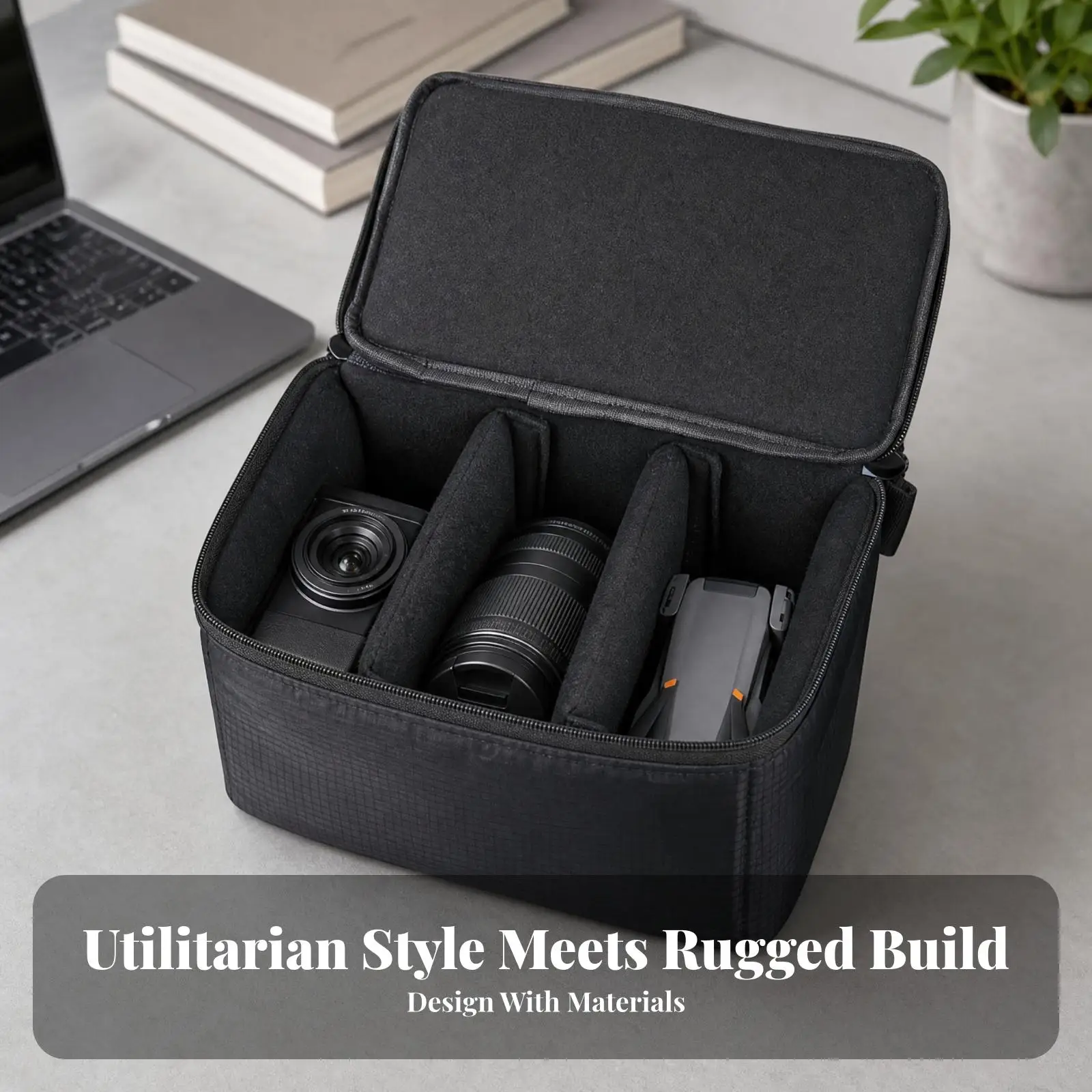 Polyester Camera Equipment Bag Shockproof Divider Insert for DSLR Lens Drone Accessories Small Setup