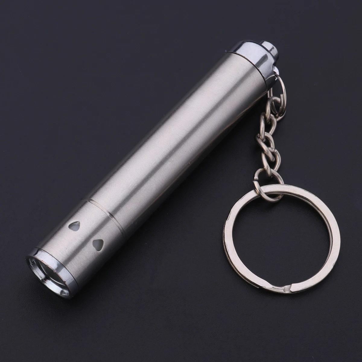 

5pcs Keychain Flashlight LED Mini Portable Torch Durable Stainless Steel Outdoor Camping Biking Exploring Night Fishing Caving