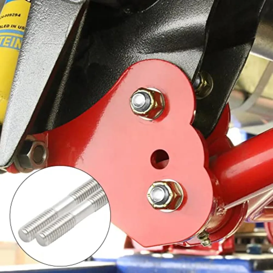 10 قطعة M8 x 50 مللي متر مسمار ملولب مزدوج النهاية من الفولاذ المقاوم للصدأ بطول 50 مللي متر #6