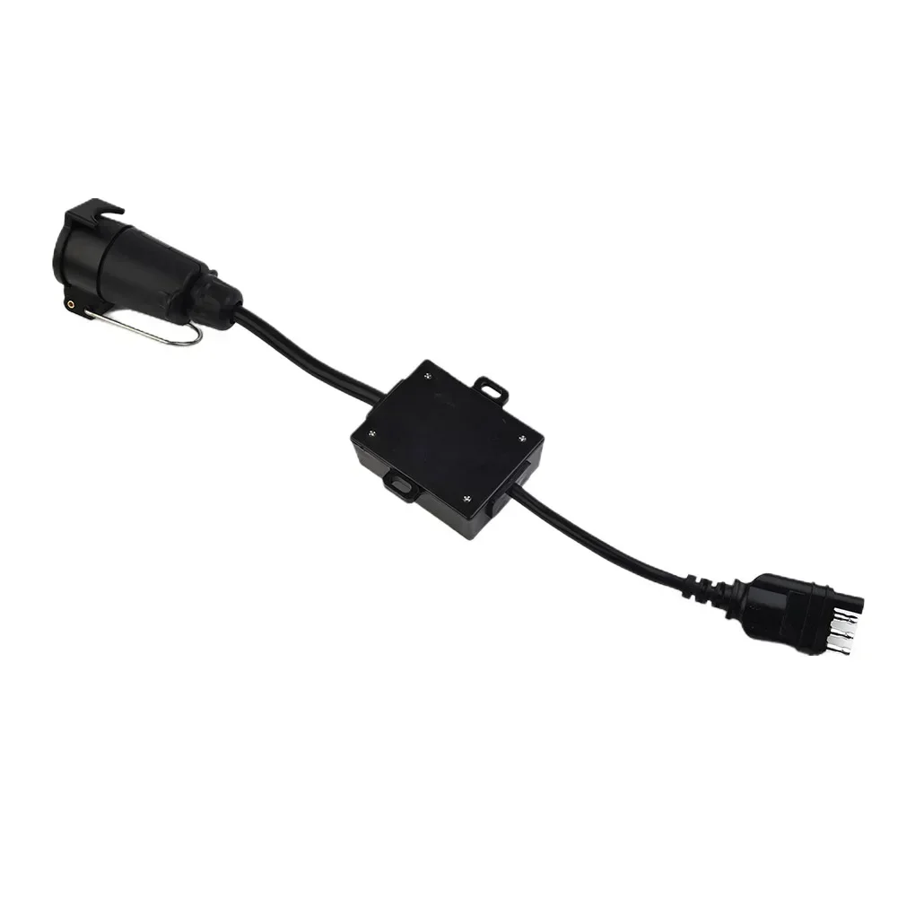 4 Pin Flat Plugs To European 7 Pin Connectors 4 To 7 Trailer Light Converters Electrical Adapters Socket Trailer Accessories