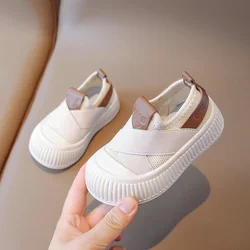 Children's Tennis Shoes Boys Breathable Mesh Casual Sneakers Slip on Soft Sole Kids Shoes Versatile Girls Non-slip Skate Shoes