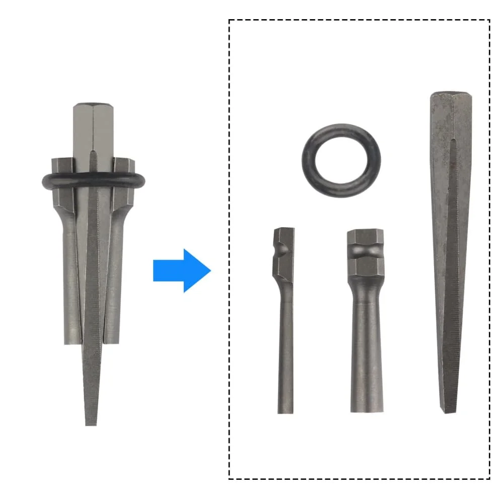 

4CrMo Alloy Rock Splitter Construction Projects 10mm Handle Diameter 5-Piece Tool Set Compact Size For Granite