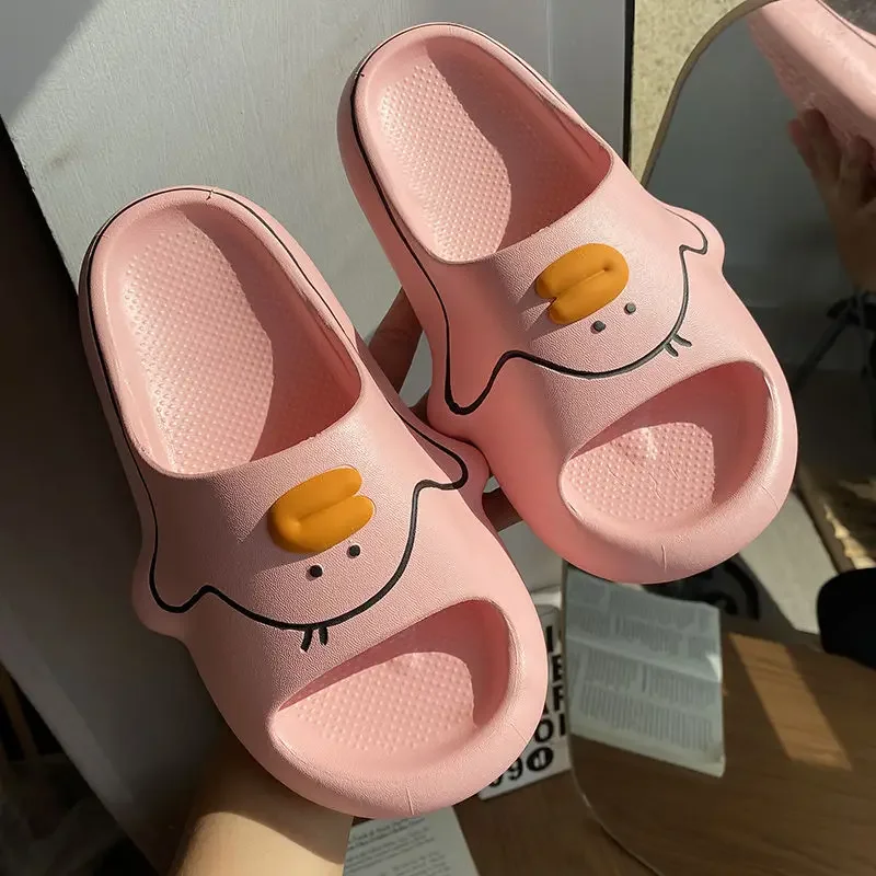 Pantoufles d'intérieur Anime pour femmes, chaussures de maison, sandales pour dames, optique mignonne, extérieur HOCartoon, Parker ouvert, tendance, Kawaii, 2024