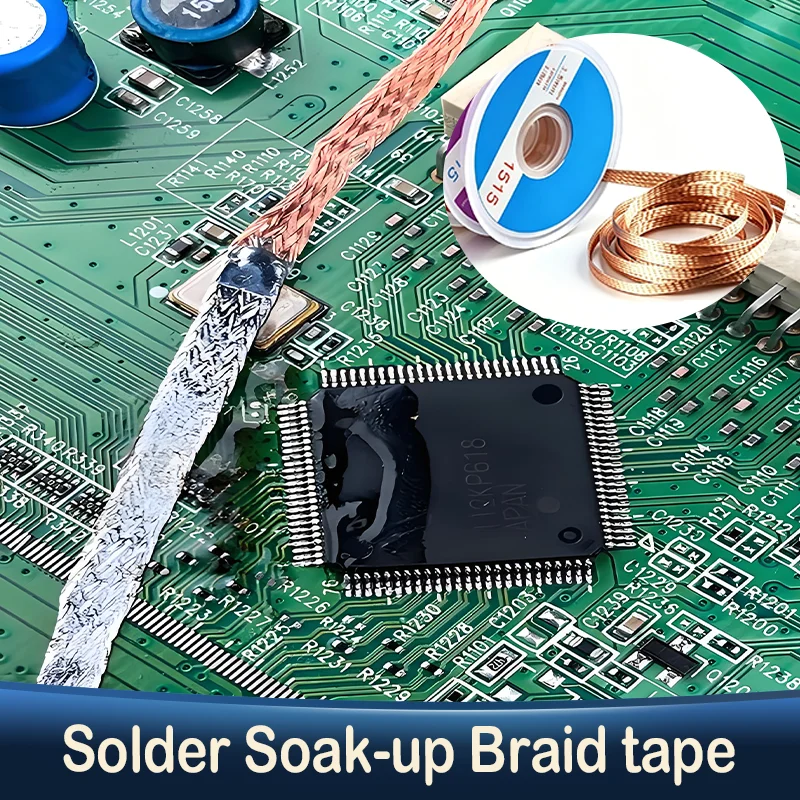 Desoldering Braid Welding Solder Remover Wick 1.5M Width 1 1.5 2 2.5 3 3.5 4 mm Wire Lead Cord Flux BGA Repair Tool