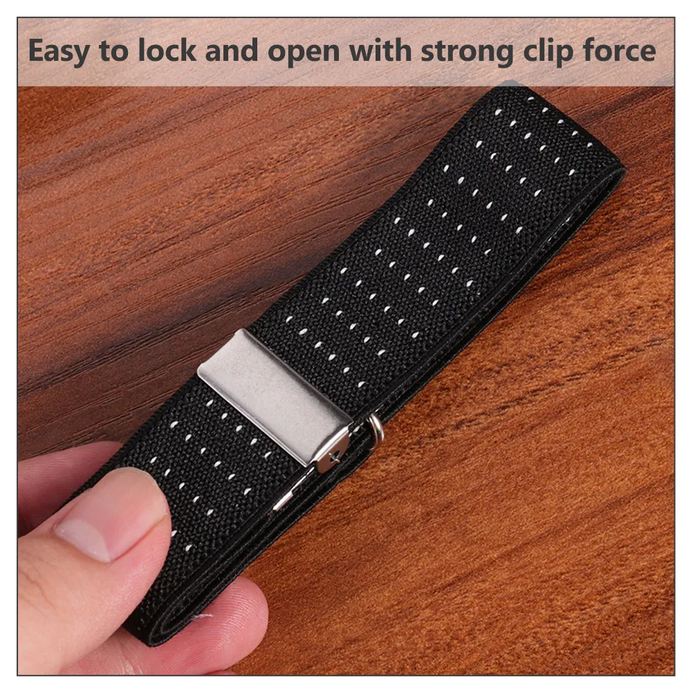 

3 пары противоскользящих регулируемых нейлоновых держателей для рукавов рубашек, унисекс, для мужчин и женщин, для официальных и повседневных мероприятий