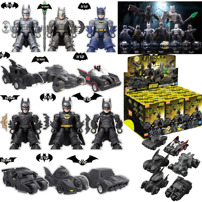 BLOKEES DC Bruce Thomas Wayne Batman Dawn of Justice Blindado Batman Batmobile Anime Figura Bloco de Construção Brinquedos Presentes de Natal