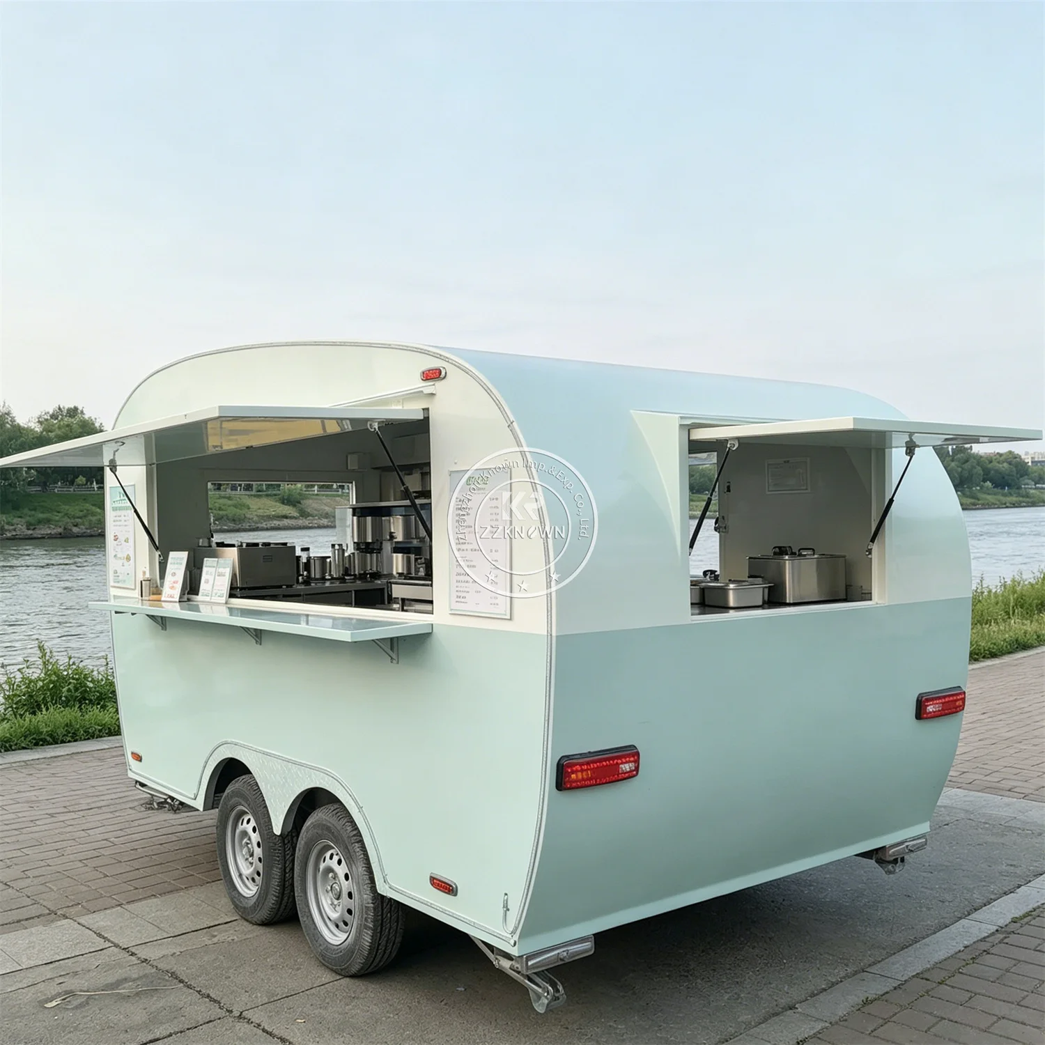 

Custom Food Truck Coffe Cart Outdoor Mobile Coffee Ice Cream Truck Snack Bar Concession Food Shop Trailer For Sale