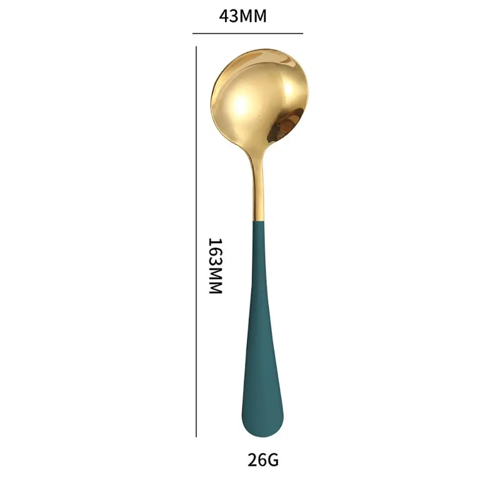 

1Pcs Durable Stainless Steel Soup Spoons Dishwasher Tableware Stirring Spoon 17cm Coffee Kitchen Tool for Dessert Coffee