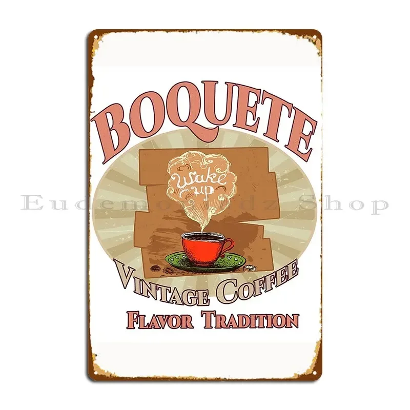 Boquete Vintage Coffee Panama Metal Plaque Poster Club Bar Wall Decor Cinema Printing Garage Tin Sign Poster