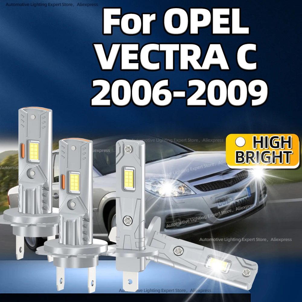 

2/4 шт. 360 Вт лампа автомобильной фары H1 H7 светодиодная лампа Plug and Play 6000K яркий свет для OPEL VECTRA C 2006 2007 2008 2009