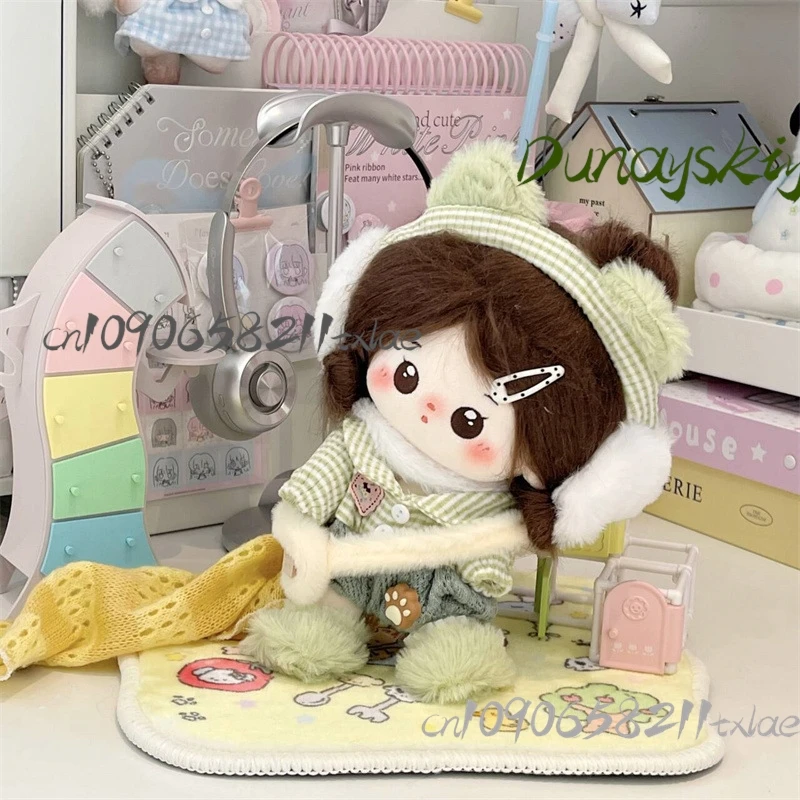 20 سنتيمتر ملابس الطفل لطيف ماتشا نطاق الثلج مجموعة تأثيري ازياء جيراي كي أفخم شتاء دافئ اليومية حفلة الهالوين