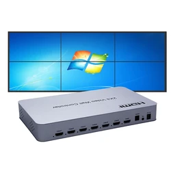 4K video wall controller 2x3 3x2 HDMI  6 output  Display multi screen Stitching processor Switcher splicer For PS2 TV Computer