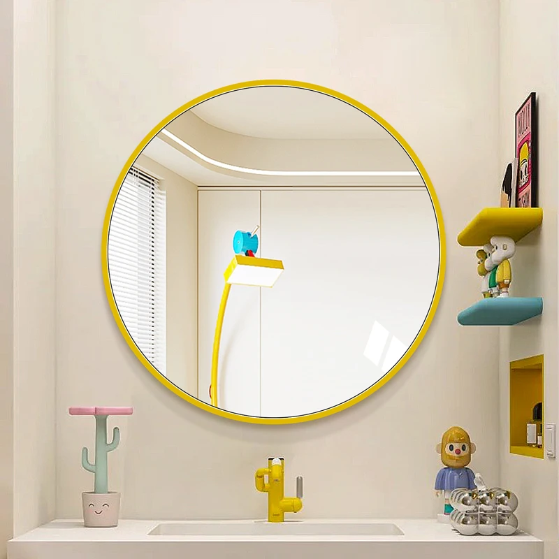 Okrągłe Lustro Ścienne Salon Nowoczesne Toaletka Dziewczyny Mężczyźni Estetyczne Sypialnia Luksusowe Lustro Funky Espelhos Produkty Domowe
