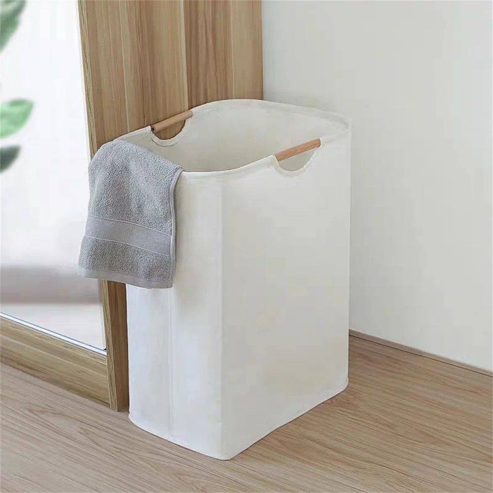 

Foldable Laundry Basket Large Capacity Bathroom Dirty Clothes Basket Durable Fabric Organizer Box Laundry Room Storage Basket