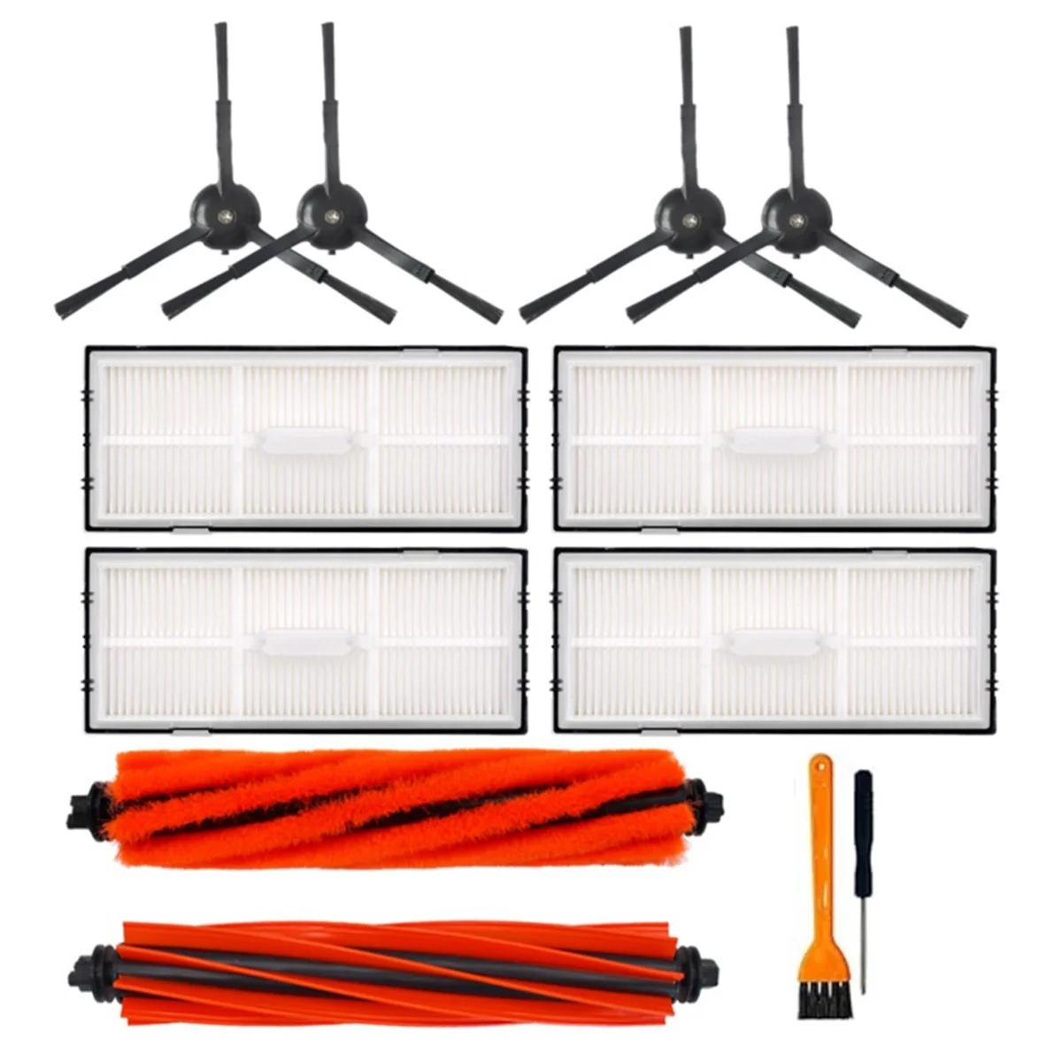 12 قطعة لـ S8 S8 + S8 Pro Ultra S8 Plus جهاز آلي لتنظيف الأتربة أجزاء فرشاة جانبية رئيسية مزدوجة فلتر HEPA