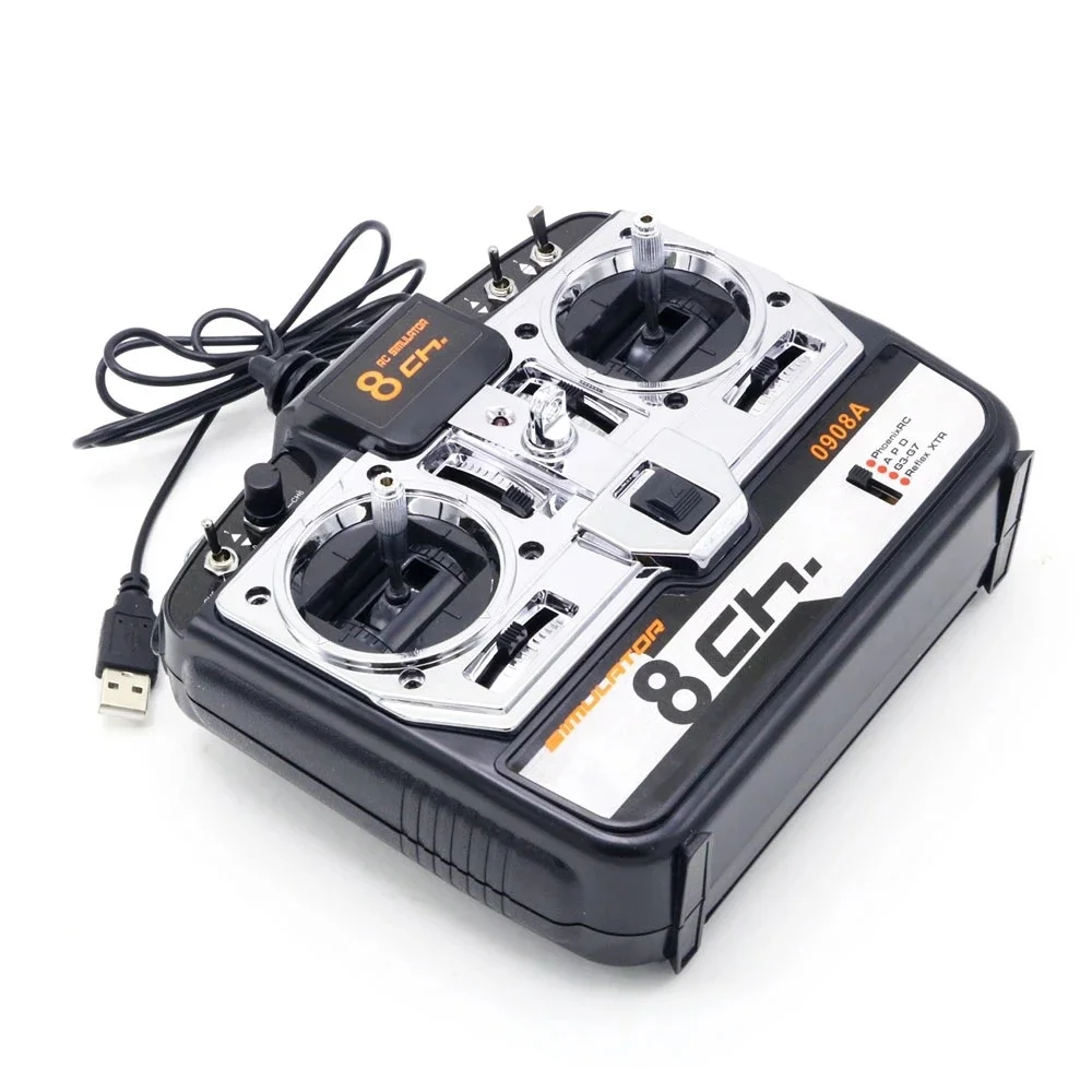 

8-канальный 16-в-1 RC-симулятор полетов JTL-0908A с поддержкой RealFlight G7, Phoenix 5.0, XTR и пультов дистанционного управления