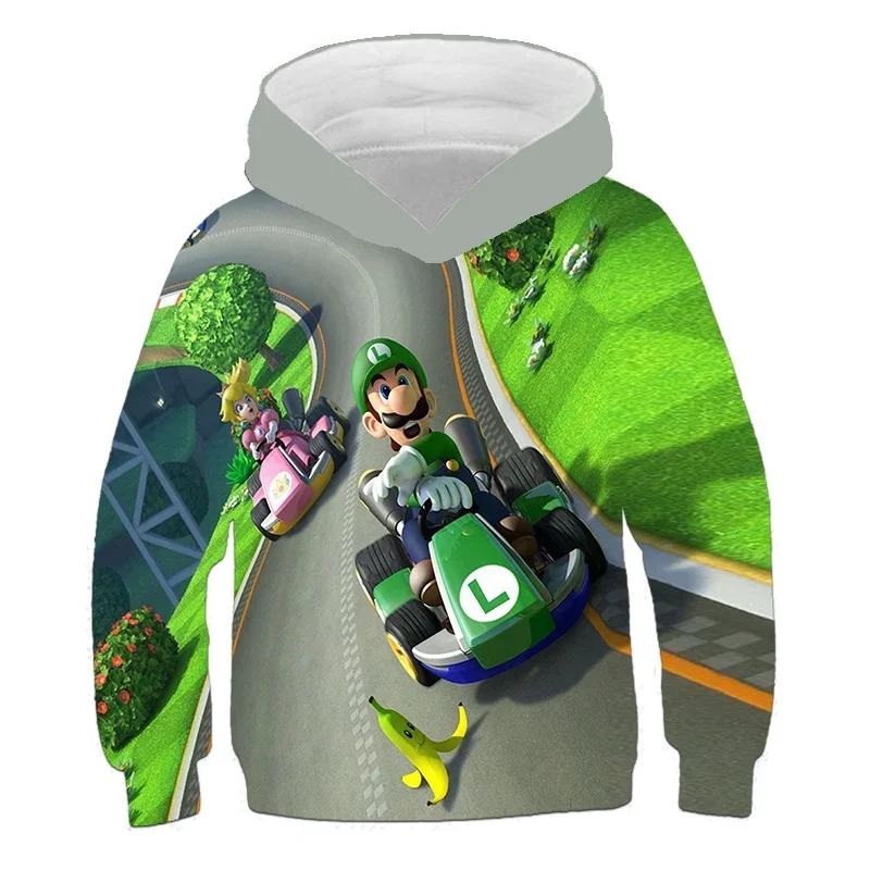 3D Super Mario hoodie For kids Children's Clothes long sleeve loose clothes casual top Japanese Boys and girls printed  hoodie