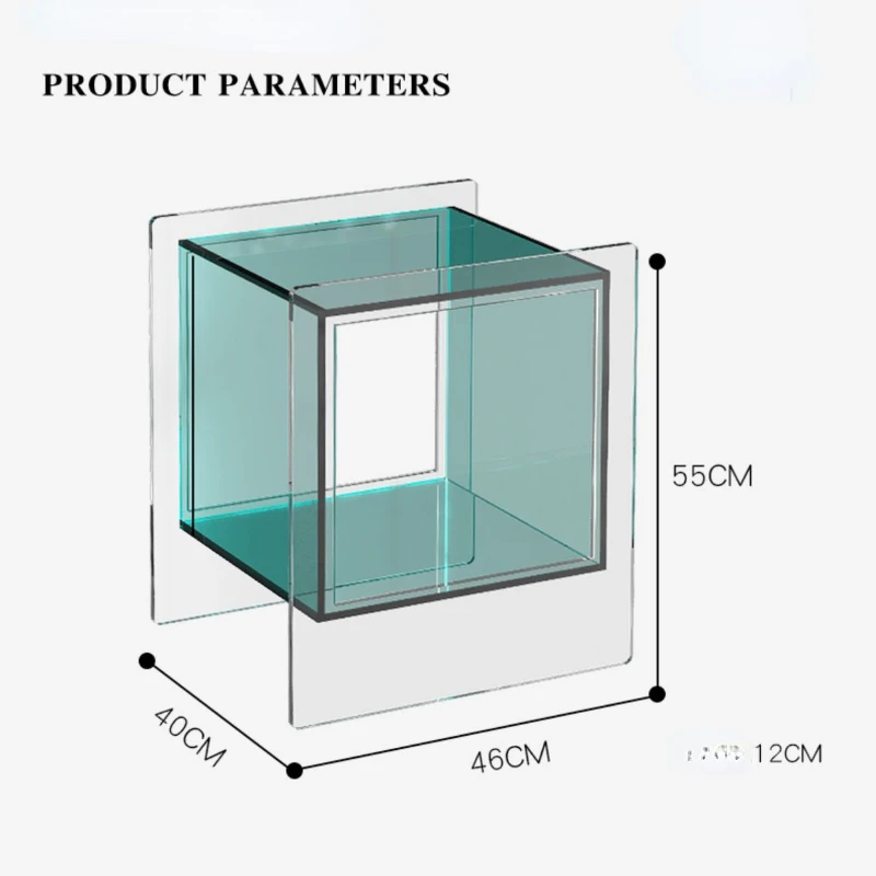 Szafka nocna Sofa szafka narożna mały stolik kawowy przezroczysta Nordic akrylowa sypialnia szklane wyroby nocna