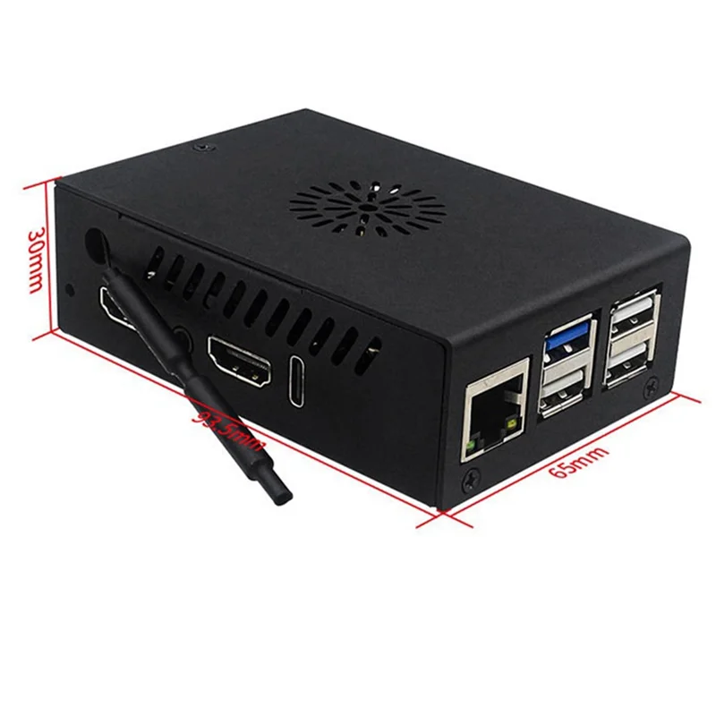 ABDE-For Orange Pi 5Max حافظة واقية للمروحة ذات غلاف معدني متينة ومتينة #3