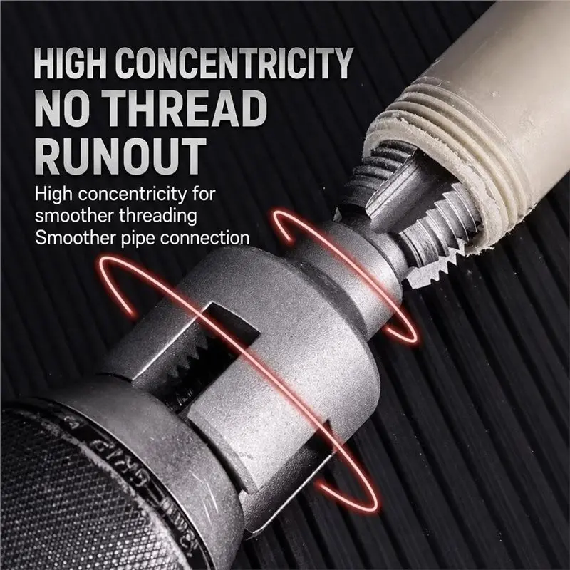 DT16 5Pcs 3 in 1 Pipe Extractor Tool Broken Thread Remover for Home Water Pipe Repair 1/2 3/4 1 Inch Hex Shank Cast Iron