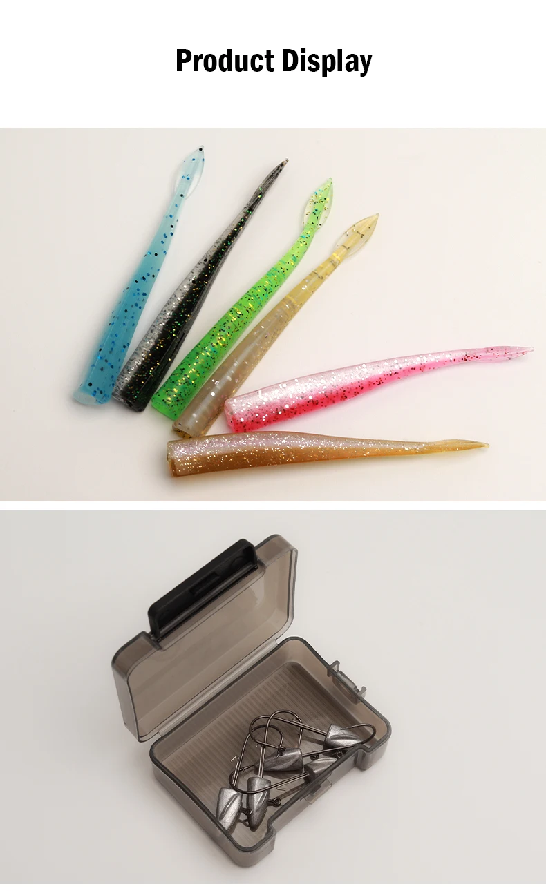 LEYDUN BR Weiche Köder Angeln Lockt 83mm 2,7g Jig Kopf Haken 3g 5g 7g 9g 12g 14g Wicklung & Darting Weiche Fisch Für Seebarsch Hecht Köder – Detail 11
