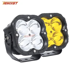 Super Bright 5 pollici bianco giallo Spot LED lavoro guida testa fendinebbia per auto SUV fuoristrada ATV UTV BUS 12-80V