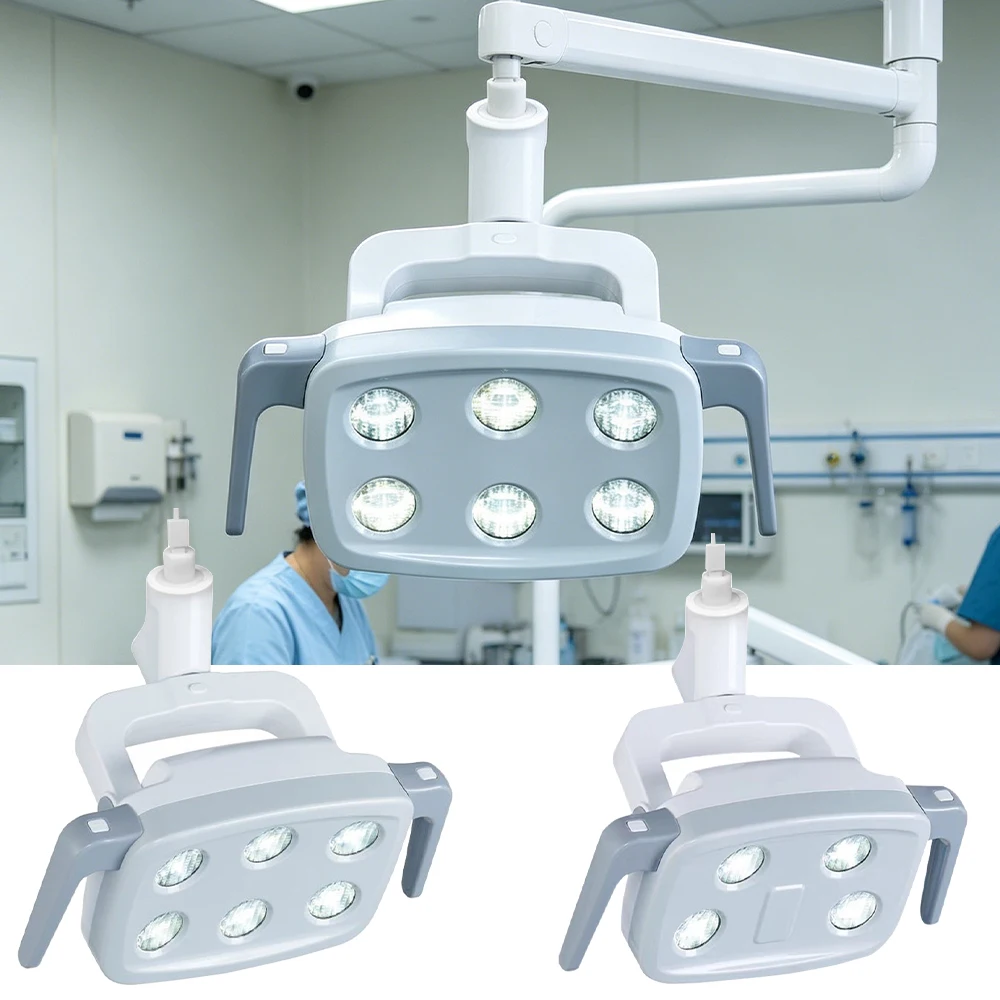 FODRK Dental LED Light Oral Lamp Sensitive LED Lamp for Dental Chair Unit Oral Light Mobile Clinic Dental Equipment 22mm 26mm